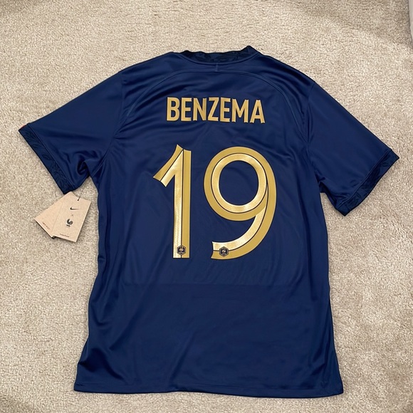 Men's Nike Benzema France Home Jersey 2022 size L brand new with tag - Picture 7 of 9